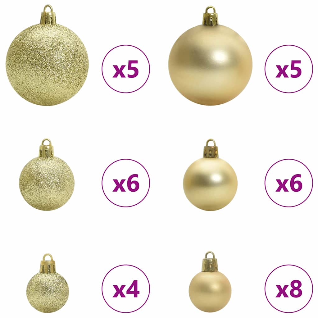 vidaXL Künstlicher vorbeleuchteter Weihnachtsbaum Grün 120 cm