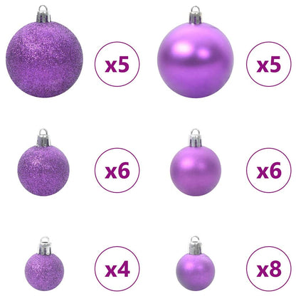 vidaXL Künstlicher vorbeleuchteter Weihnachtsbaum Grün 120 cm