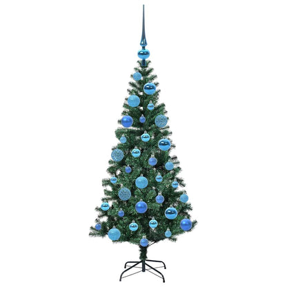vidaXL Künstlicher vorbeleuchteter Weihnachtsbaum Grün 120 cm