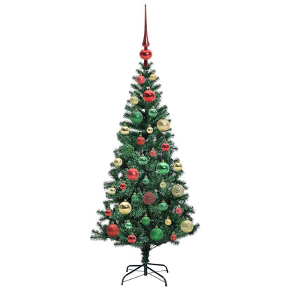 vidaXL Künstlicher vorbeleuchteter Weihnachtsbaum Grün 120 cm
