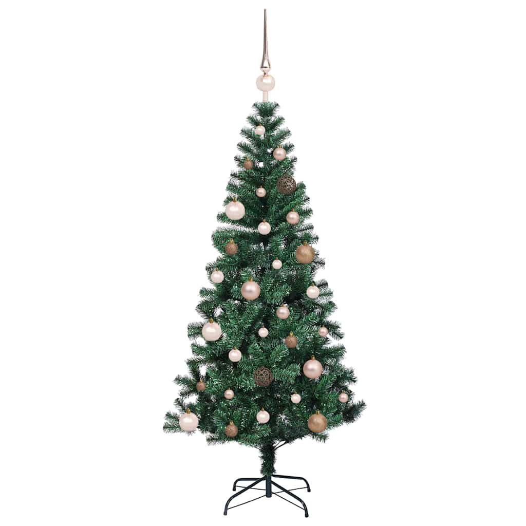 vidaXL Künstlicher vorbeleuchteter Weihnachtsbaum Grün 150 cm
