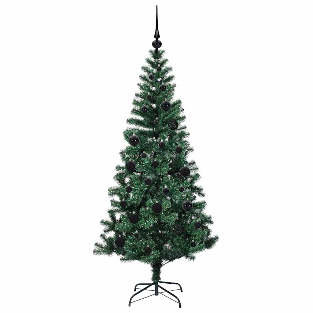 vidaXL Künstlicher vorbeleuchteter Weihnachtsbaum Grün 150 cm