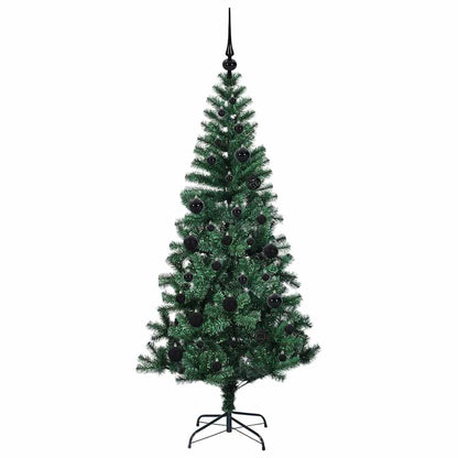 vidaXL Künstlicher vorbeleuchteter Weihnachtsbaum Grün 150 cm