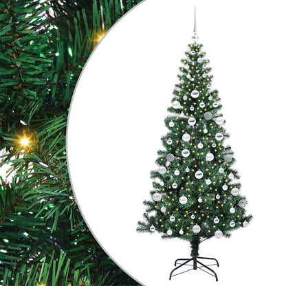 Künstlicher vorbeleuchteter Weihnachtsbaum Grün 180 cm
