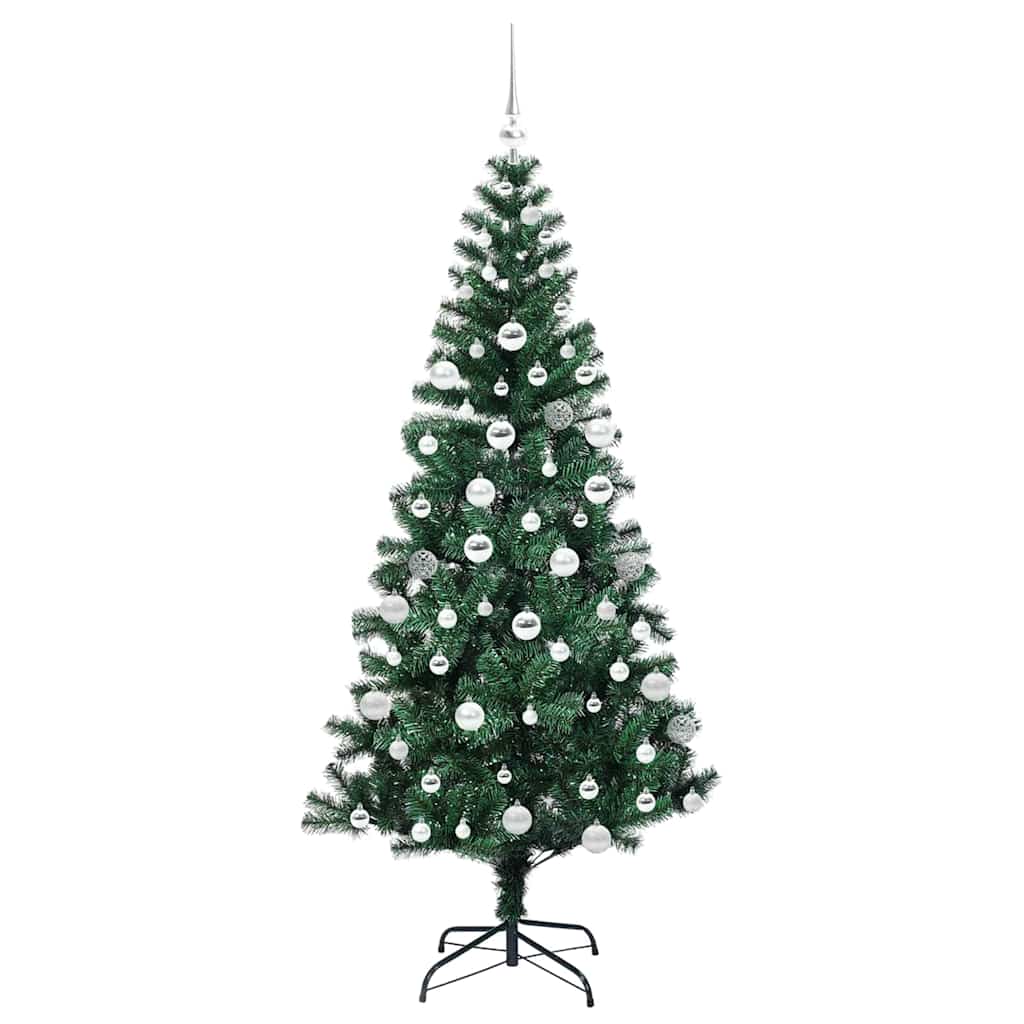 Künstlicher vorbeleuchteter Weihnachtsbaum Grün 180 cm