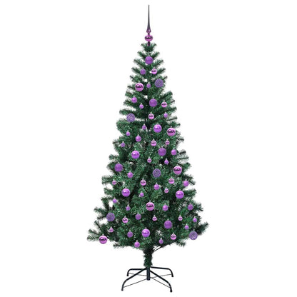 Künstlicher vorbeleuchteter Weihnachtsbaum Grün 180 cm