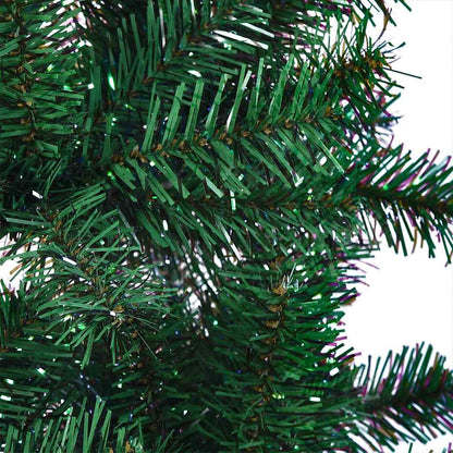 vidaXL Künstlicher vorbeleuchteter Weihnachtsbaum Grün 210 cm