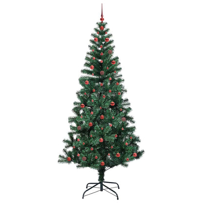 vidaXL Künstlicher vorbeleuchteter Weihnachtsbaum Grün 240 cm