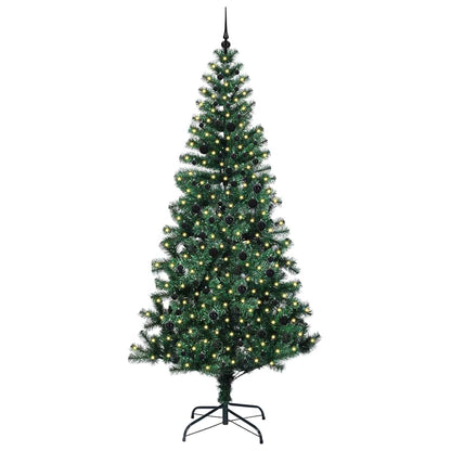 vidaXL Künstlicher vorbeleuchteter Weihnachtsbaum Grün 240 cm