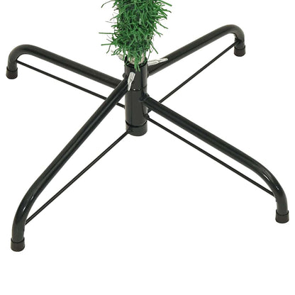 vidaXL Umgedrehter Kunst Weihnachtsbaum mit Kugelset Grün 180 cm PVC