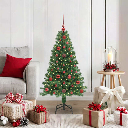 vidaXL Künstlicher Weihnachtsbaum mit 150 LEDs mit Ständer Grün 120 cm