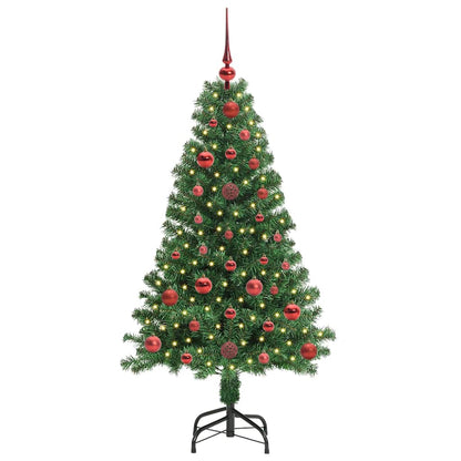 vidaXL Künstlicher Weihnachtsbaum mit 150 LEDs mit Ständer Grün 120 cm