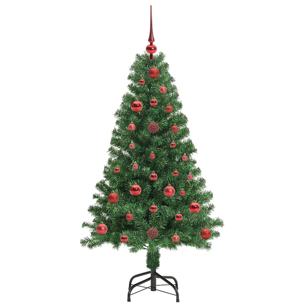 vidaXL Künstlicher Weihnachtsbaum mit 150 LEDs mit Ständer Grün 120 cm