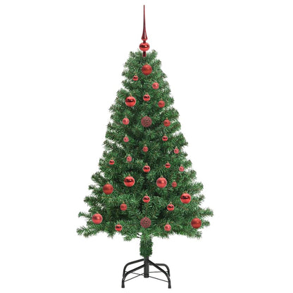 vidaXL Künstlicher Weihnachtsbaum mit 150 LEDs mit Ständer Grün 120 cm