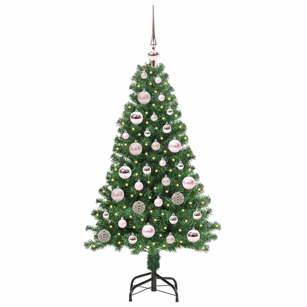 vidaXL Künstlicher Weihnachtsbaum mit 150 LEDs mit Ständer Grün 120 cm