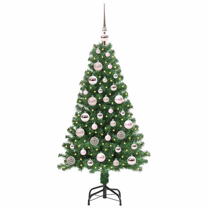 vidaXL Künstlicher Weihnachtsbaum mit 150 LEDs mit Ständer Grün 120 cm