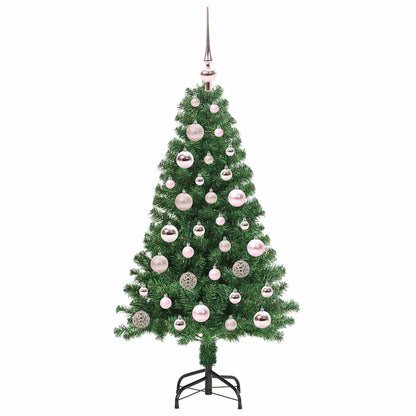 vidaXL Künstlicher Weihnachtsbaum mit 150 LEDs mit Ständer Grün 120 cm
