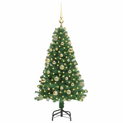 vidaXL Künstlicher Weihnachtsbaum mit 150 LEDs mit Ständer Grün 120 cm