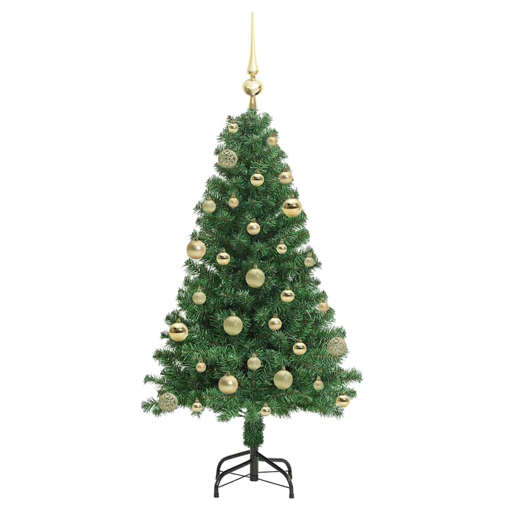 vidaXL Künstlicher Weihnachtsbaum mit 150 LEDs mit Ständer Grün 120 cm