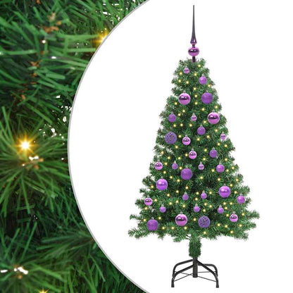 vidaXL Künstlicher Weihnachtsbaum mit 150 LEDs mit Ständer Grün 120 cm
