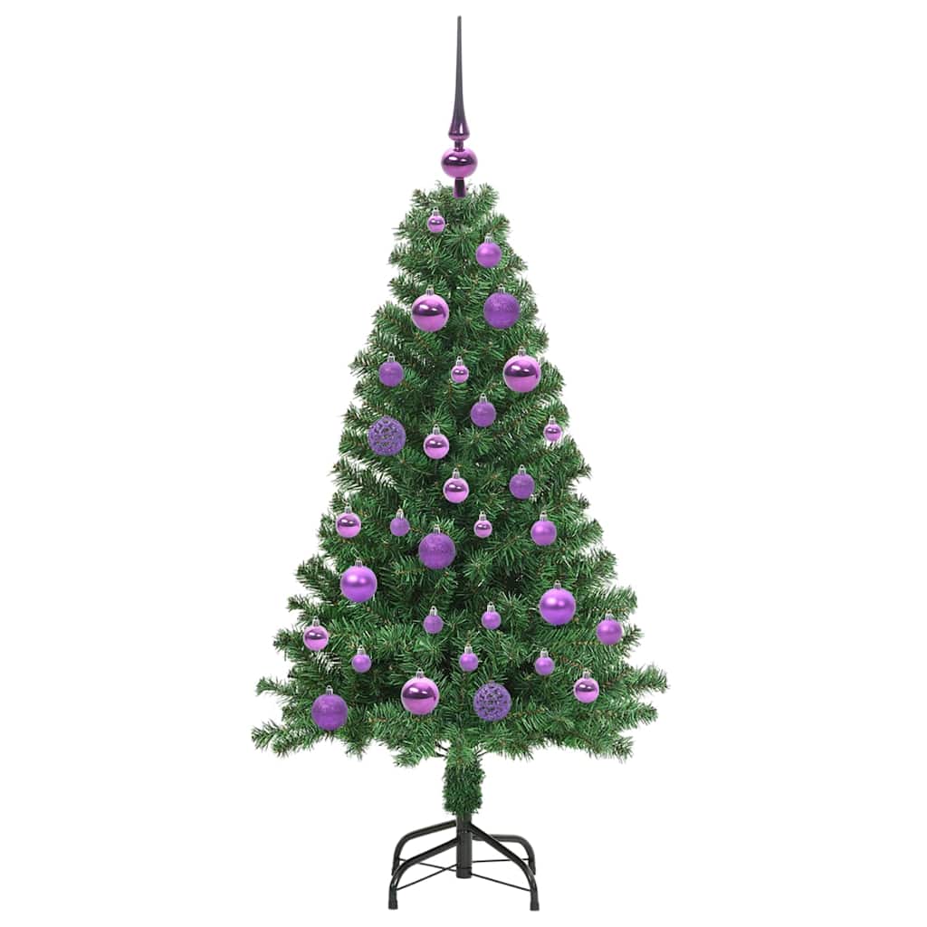 vidaXL Künstlicher Weihnachtsbaum mit 150 LEDs mit Ständer Grün 120 cm