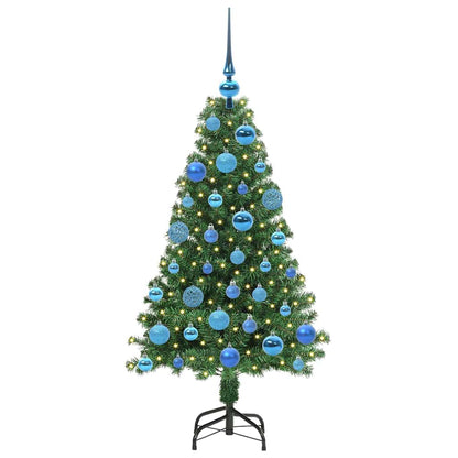 vidaXL Künstlicher Weihnachtsbaum mit 150 LEDs mit Ständer Grün 120 cm