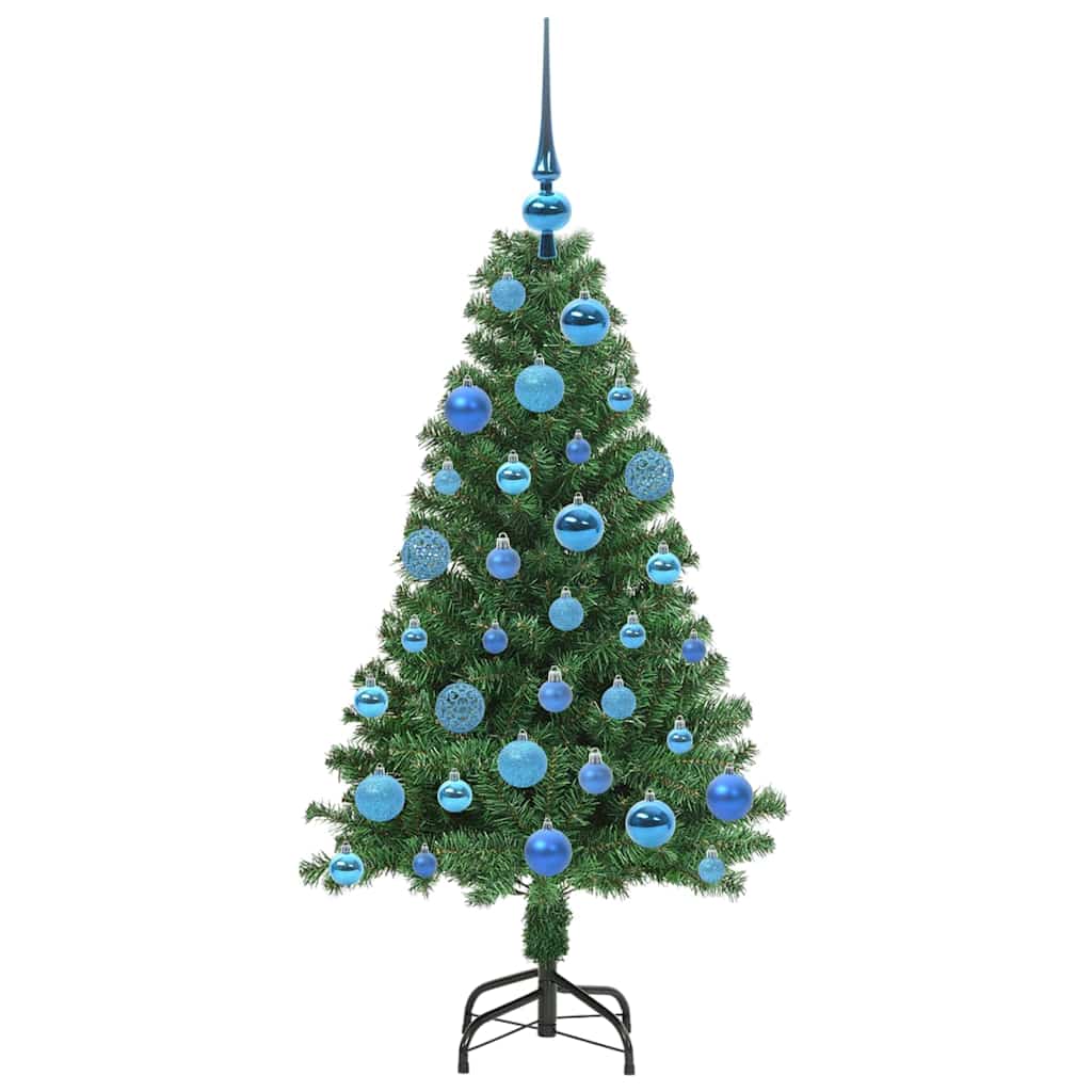 vidaXL Künstlicher Weihnachtsbaum mit 150 LEDs mit Ständer Grün 120 cm
