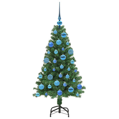 vidaXL Künstlicher Weihnachtsbaum mit 150 LEDs mit Ständer Grün 120 cm