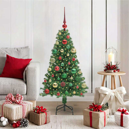 vidaXL Künstlicher Weihnachtsbaum mit 150 LEDs mit Ständer Grün 120 cm