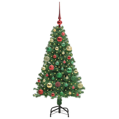 vidaXL Künstlicher Weihnachtsbaum mit 150 LEDs mit Ständer Grün 120 cm