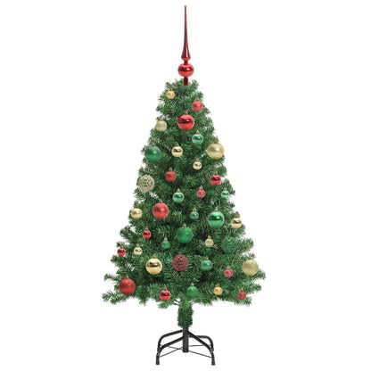 vidaXL Künstlicher Weihnachtsbaum mit 150 LEDs mit Ständer Grün 120 cm