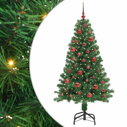 vidaXL Künstlicher Weihnachtsbaum mit 150 LEDs mit Ständer Grün 150 cm