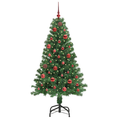 vidaXL Künstlicher Weihnachtsbaum mit 150 LEDs mit Ständer Grün 150 cm
