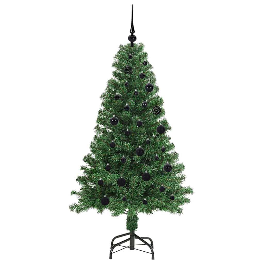 Künstlicher Weihnachtsbaum mit 150 LEDs mit Ständer Grün 150 cm