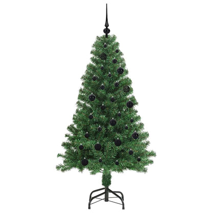 Künstlicher Weihnachtsbaum mit 150 LEDs mit Ständer Grün 150 cm