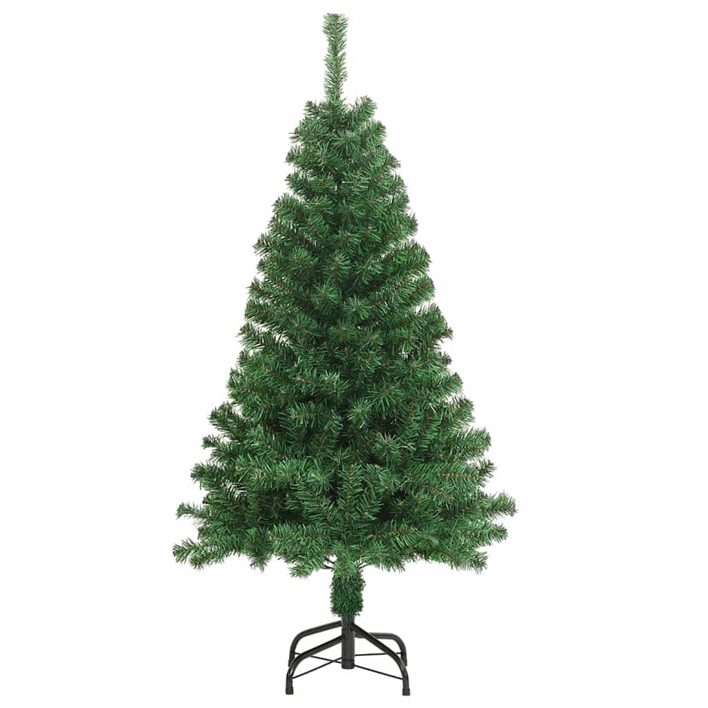 Künstlicher Weihnachtsbaum mit 150 LEDs mit Ständer Grün 150 cm