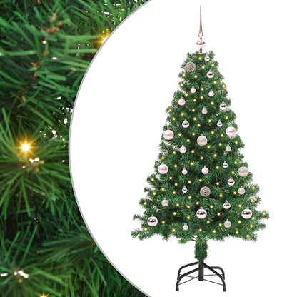 vidaXL Künstlicher Weihnachtsbaum mit 150 LEDs mit Ständer Grün 150 cm