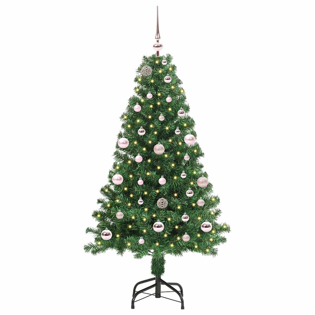 vidaXL Künstlicher Weihnachtsbaum mit 150 LEDs mit Ständer Grün 150 cm