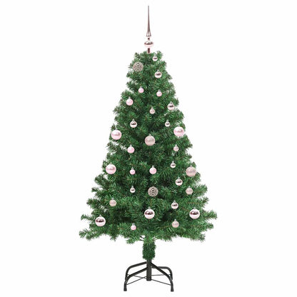vidaXL Künstlicher Weihnachtsbaum mit 150 LEDs mit Ständer Grün 150 cm