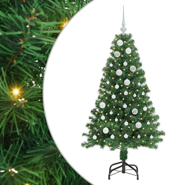 vidaXL Künstlicher Weihnachtsbaum mit 150 LEDs mit Ständer Grün 150 cm