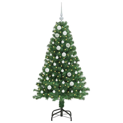 vidaXL Künstlicher Weihnachtsbaum mit 150 LEDs mit Ständer Grün 150 cm