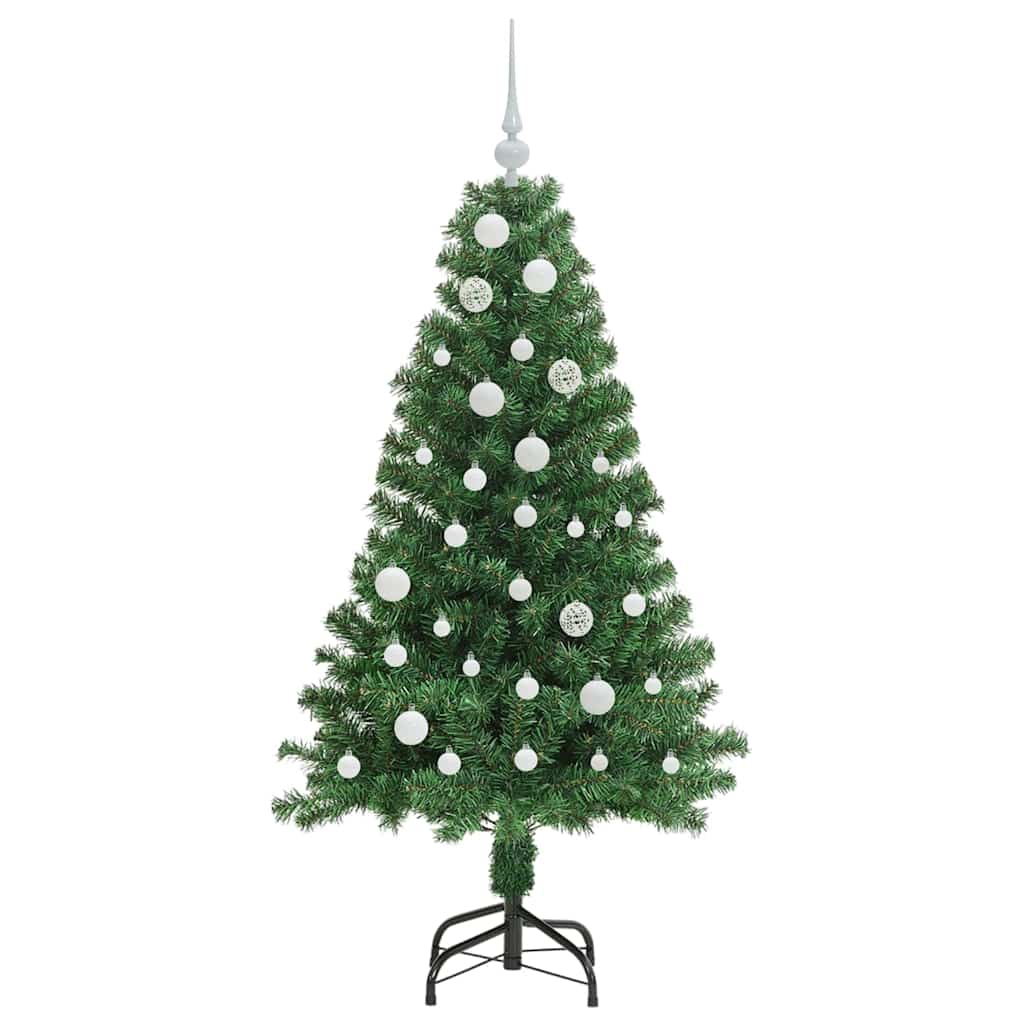 vidaXL Künstlicher Weihnachtsbaum mit 150 LEDs mit Ständer Grün 150 cm