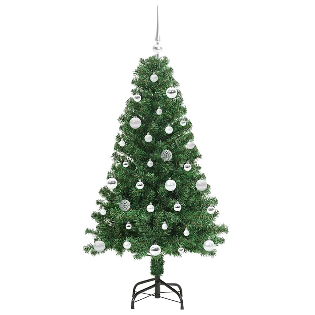 vidaXL Künstlicher Weihnachtsbaum mit 150 LEDs mit Ständer Grün 150 cm