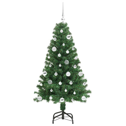 vidaXL Künstlicher Weihnachtsbaum mit 150 LEDs mit Ständer Grün 150 cm