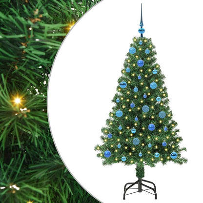 vidaXL Künstlicher Weihnachtsbaum mit 150 LEDs mit Ständer Grün 150 cm
