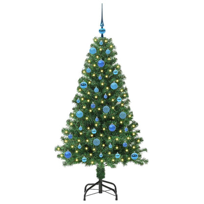vidaXL Künstlicher Weihnachtsbaum mit 150 LEDs mit Ständer Grün 150 cm