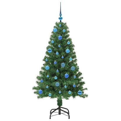 vidaXL Künstlicher Weihnachtsbaum mit 150 LEDs mit Ständer Grün 150 cm