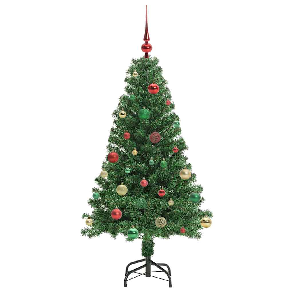 vidaXL Künstlicher Weihnachtsbaum mit 150 LEDs mit Ständer Grün 150 cm