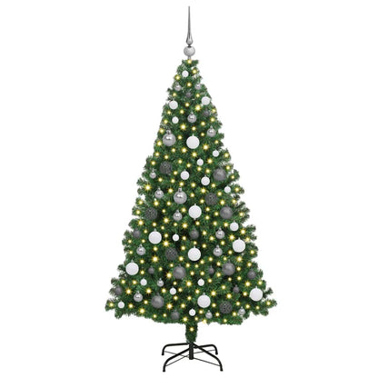 Künstlicher Weihnachtsbaum mit 300 LEDs mit Ständer Grün 180 cm
