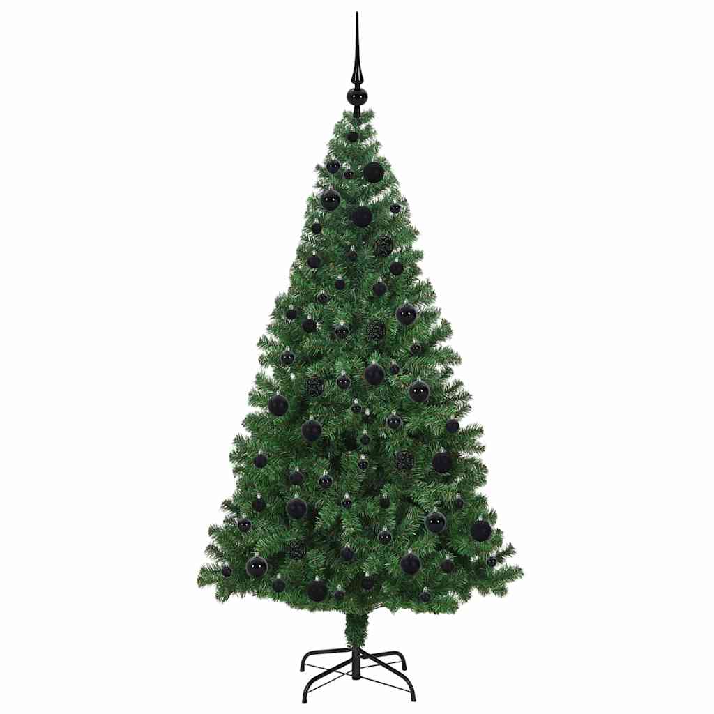 vidaXL Künstlicher Weihnachtsbaum mit 300 LEDs mit Ständer Grün 180 cm